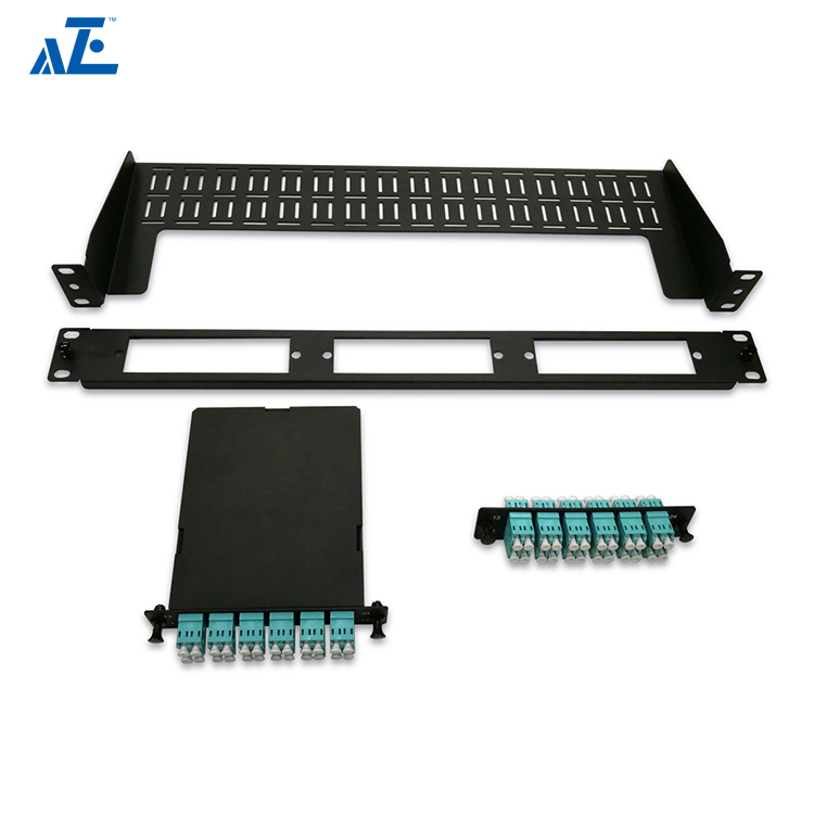 1U Premium Rack Mount Fiber Patch Panel with Sliding Rail and Modular Adapter Panel