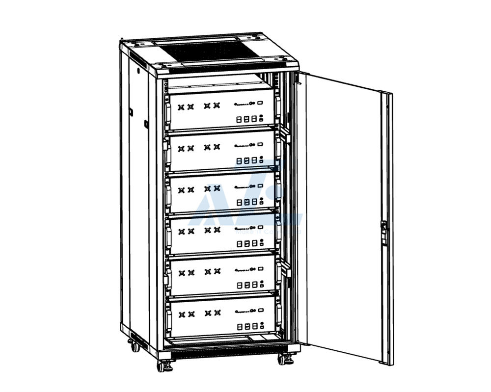 27U Li-ion Battery Storage Rack Cabinet