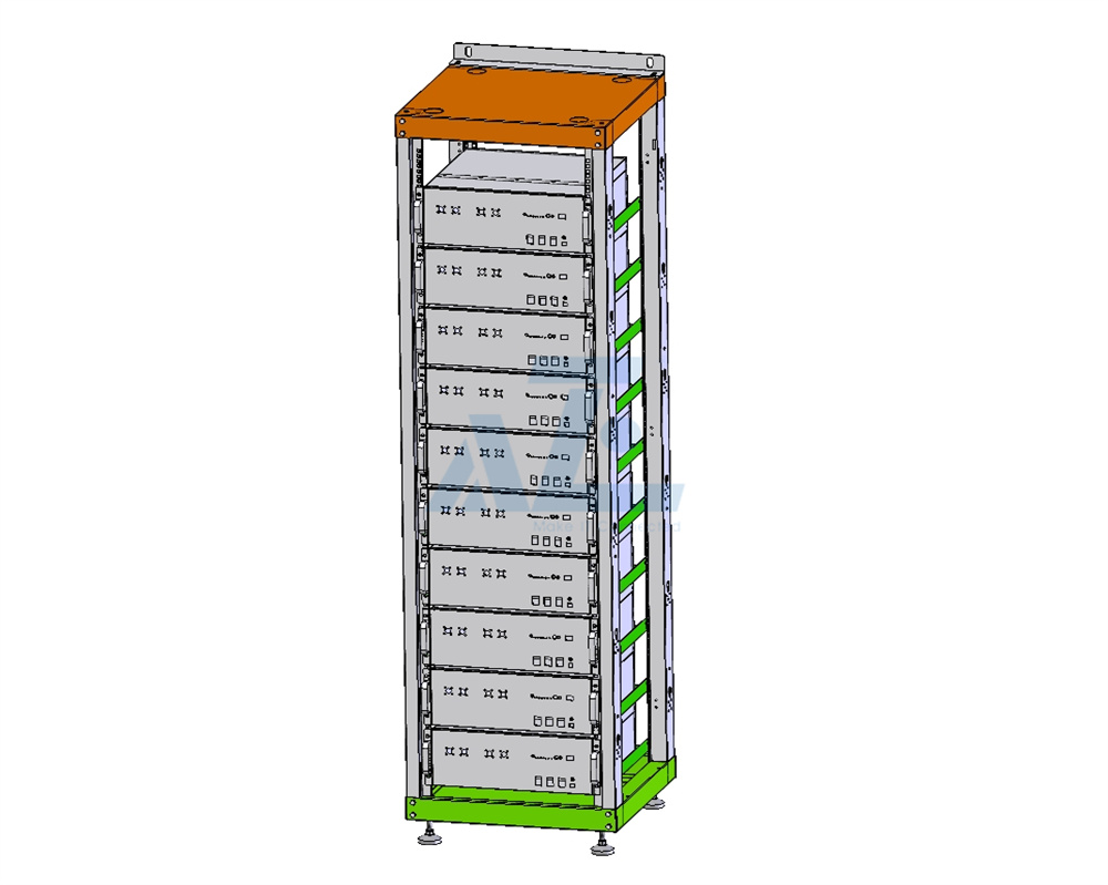 42U 4Post Open Battery Energy Storage Rack Cabinet