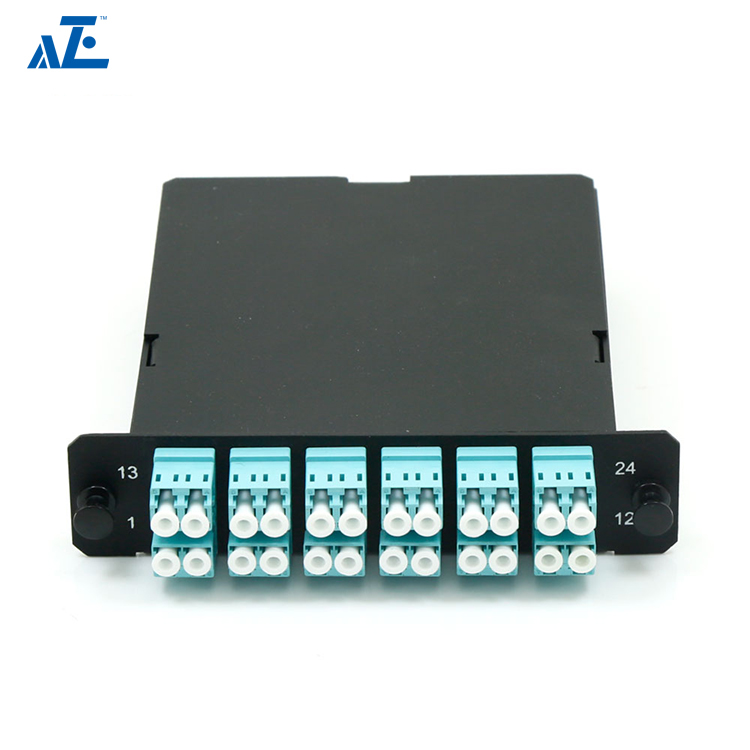MPO-24 to 12x LC Duplex, 24 Fibers OM3 Multimode MTP MPO Cassette