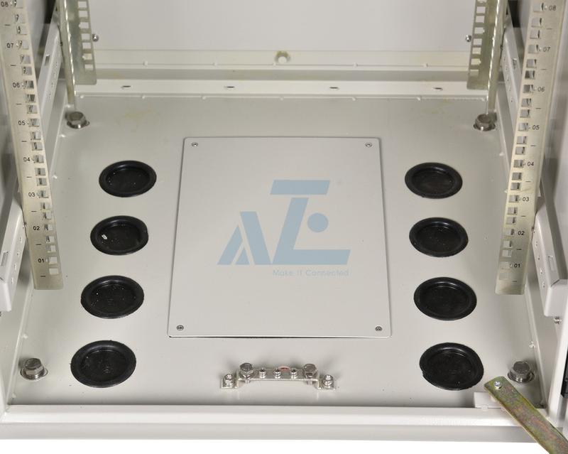 12U Waterproof Outdoor Server Cabinet w/ Cooling Fans, IP55, 750W x 750D mm