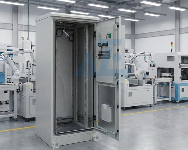 42U/RU Aluminum Field Cabinet w/ AC1500W Air Conditioner, IP55, 750W x1000D mm