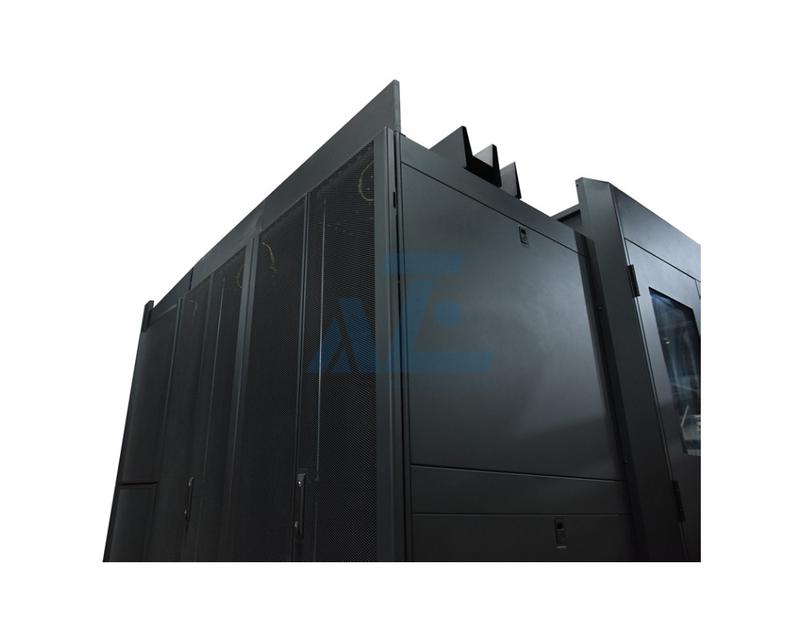 Modular Cold Aisle Containment w/ 45U Server Rack Enclosures and Sliding Doors