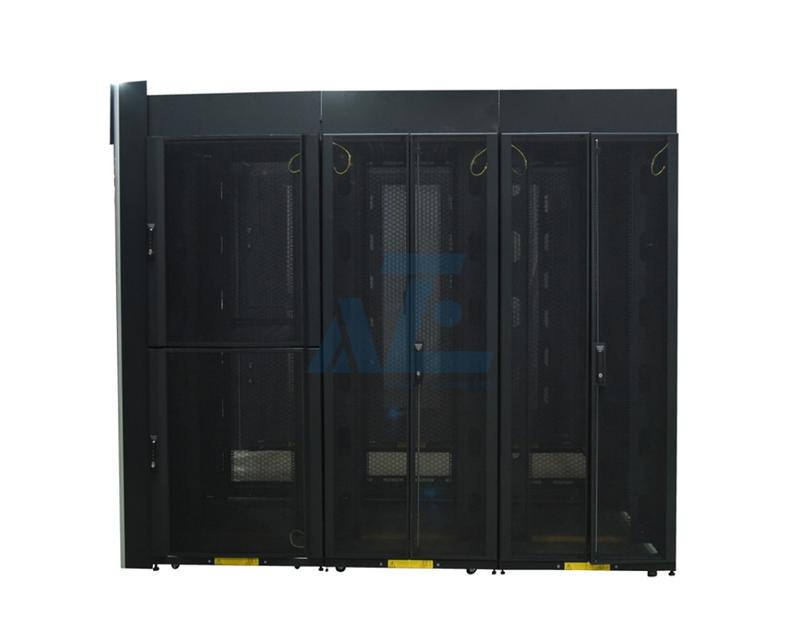 Modular Cold Aisle Containment w/ 45U Server Rack Enclosures and Sliding Doors