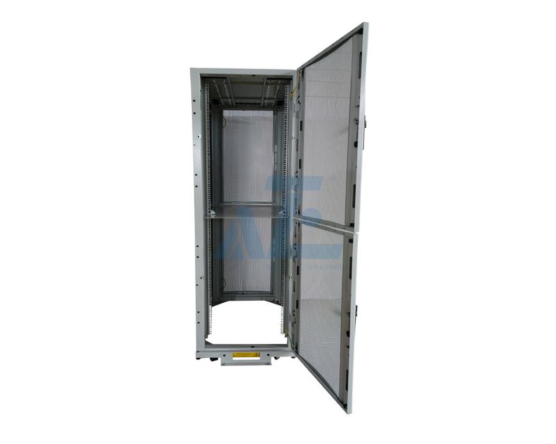 AZE Colocation Server Cabinet Enclosure, 2-Bay , 42U, White, 1992H x 600W x 1070D mm