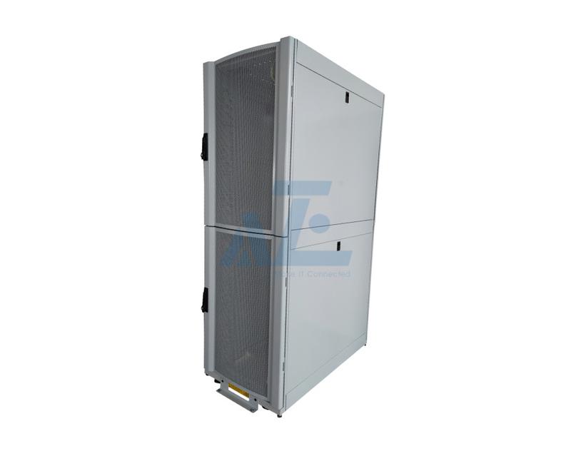 AZE Colocation Server Cabinet Enclosure, 2-Bay , 42U, White, 1992H x 600W x 1070D mm