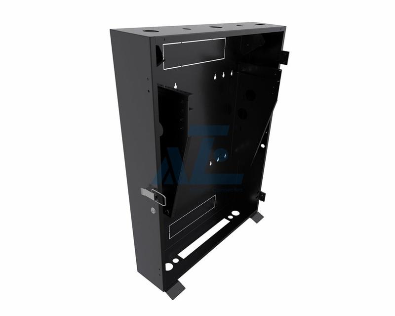 4U Vertical Wall Mount Rack Enclosure - 36 Inch Switch Depth