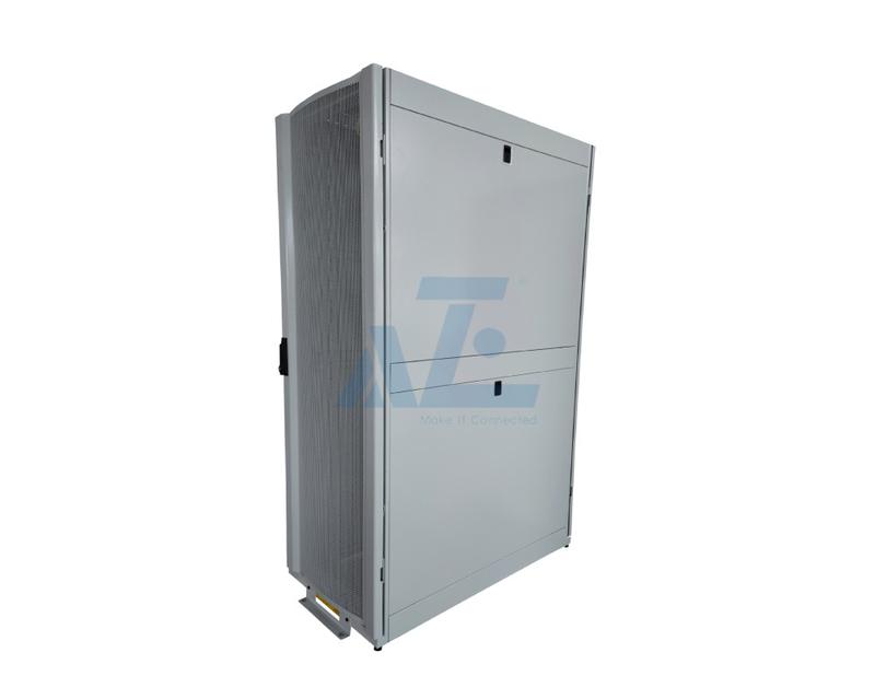 Modular Cold Aisle Containment w/ 45U Server Rack Enclosures and Sliding Doors