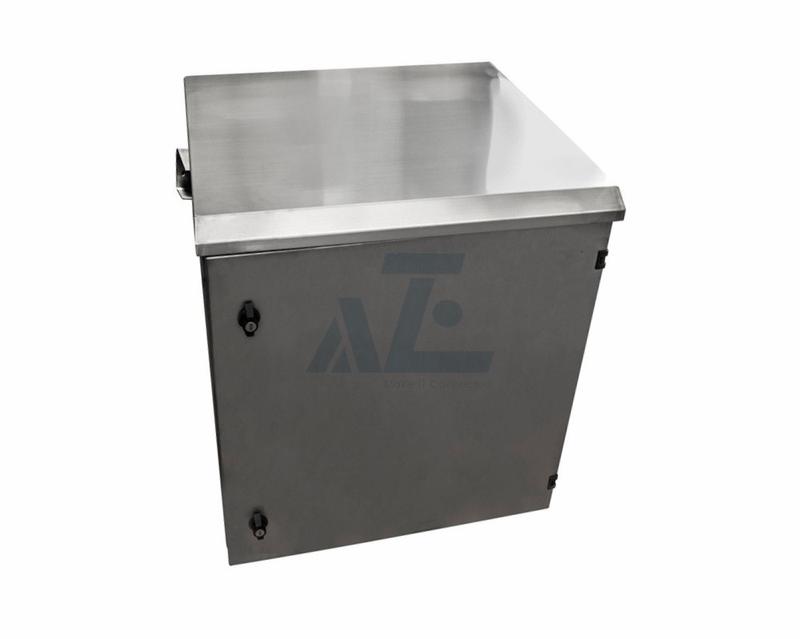 IP65 Stainless Steel Wall Mount Outdoor Rack Enclosure, 15U, Grey, 600W x 600D mm