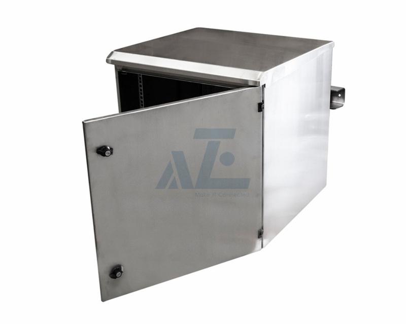 IP65 Stainless Steel Wall Mount Outdoor Rack Enclosure, 15U, Grey, 600W x 600D mm