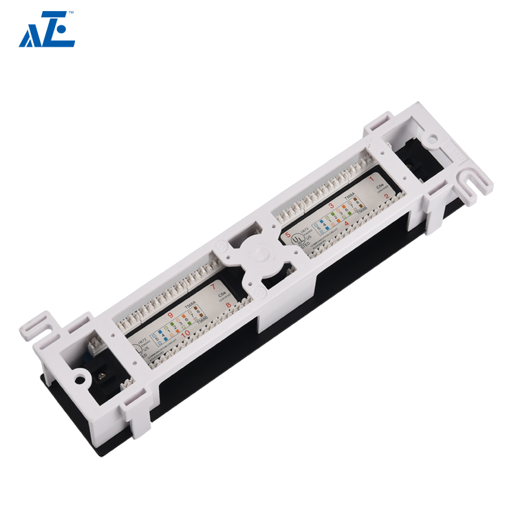 1U 12-Port CAT5e UTP Mini Patch Panel- Wall Mount