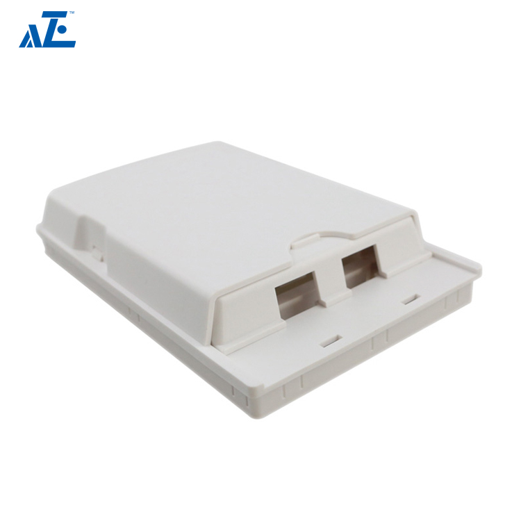 2 Port Indoor Wall Mount Fiber Terminal Box with Sliding Cover FTTH
