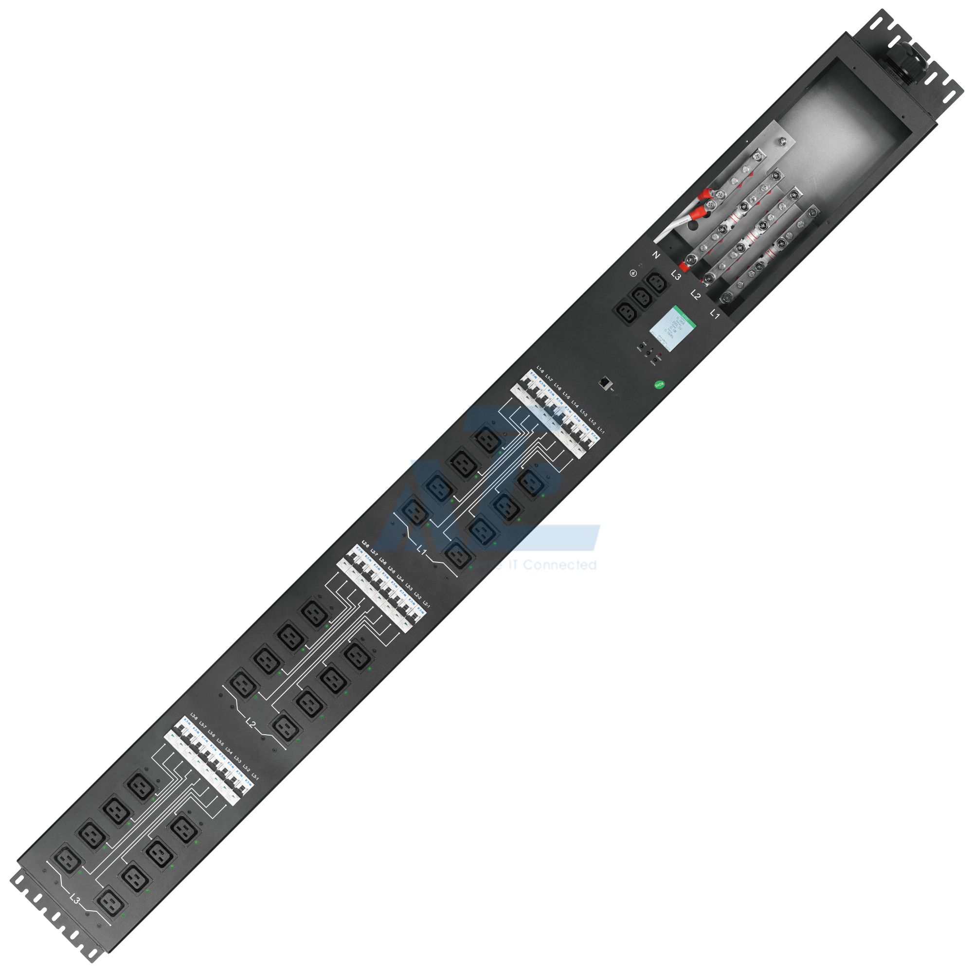 Crypto Remote Control Intelligent Mining PDU, 3 Phase, 415V/160A, (24)C19, w/ Circuit Breakers