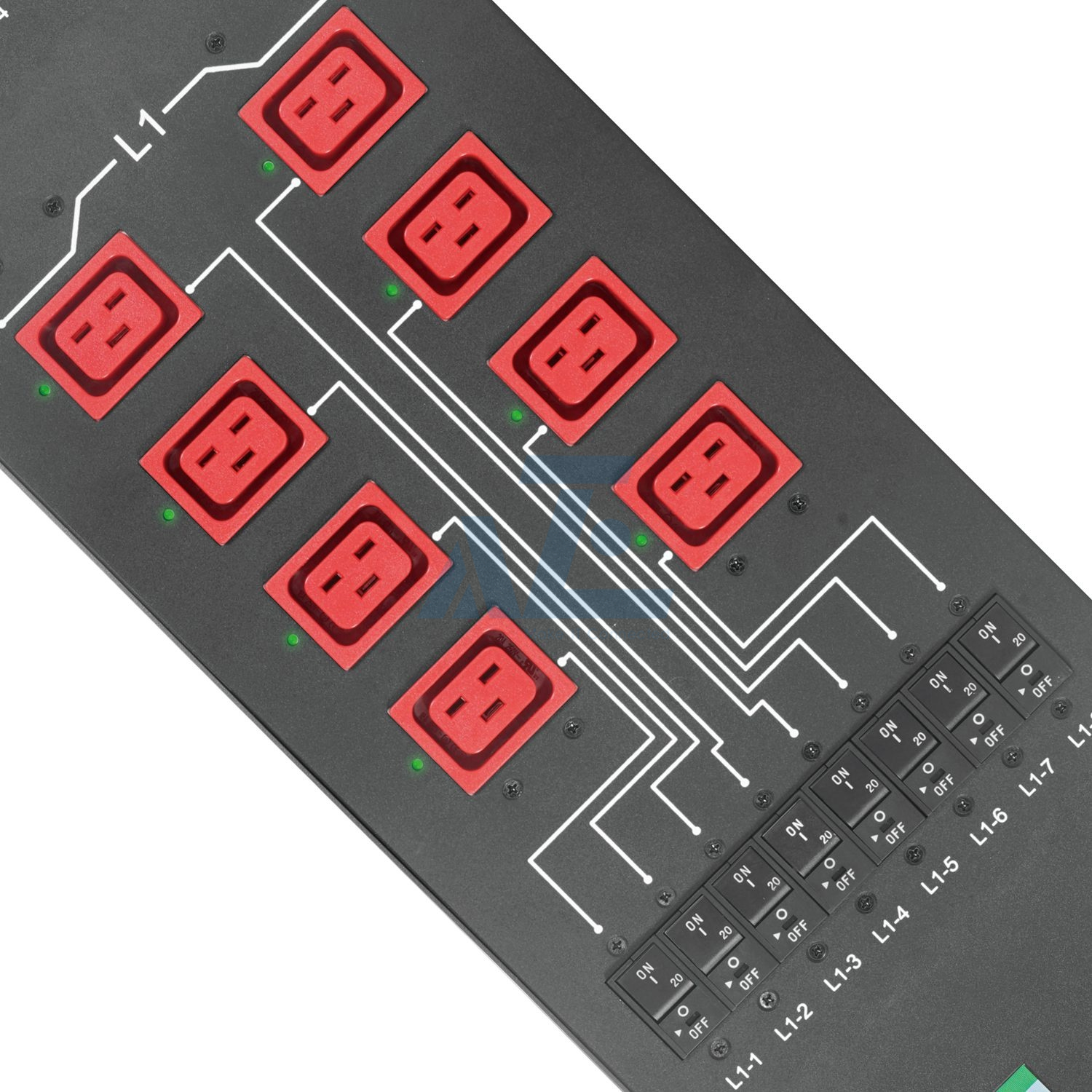 Crypto Smart Mining PDU, 3 Phase, 415V/160A, (24) C19, w/ Hydraulic Magnetic Circuit Breakers