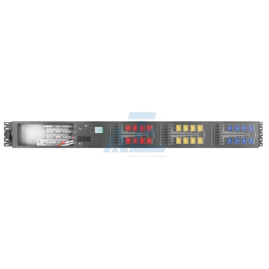 Crypto Smart Mining PDU, 3 Phase, 415V/160A, (24) C19, w/ Hydraulic Magnetic Circuit Breakers