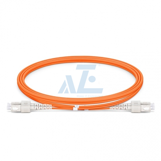 SC UPC to SC UPC Duplex OM1/OM2 Multimode PVC (OFNR) 2.0mm Fiber Optic Patch Cable