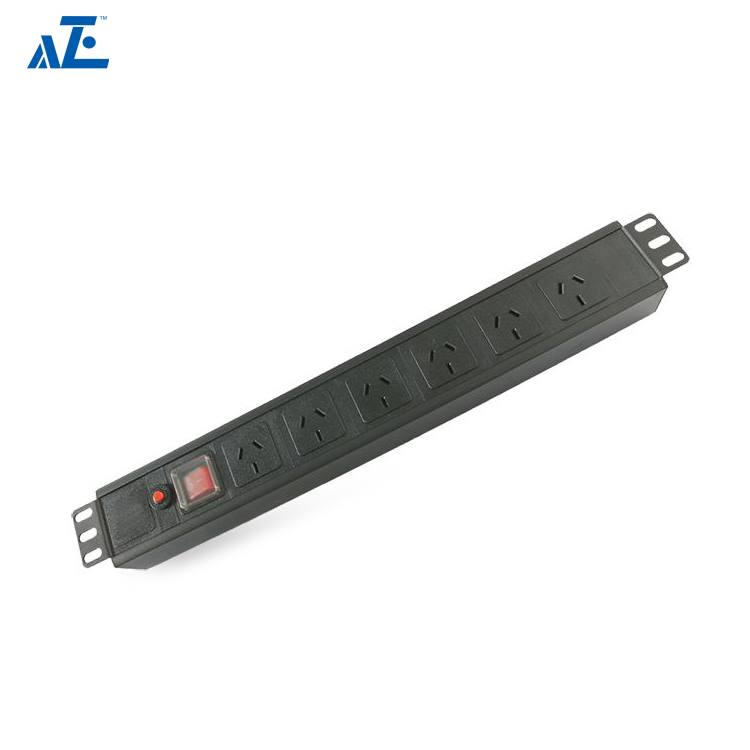 1U Horizontal 19" Rack Mount Australia PDU-Network Cabinet Power Sockets