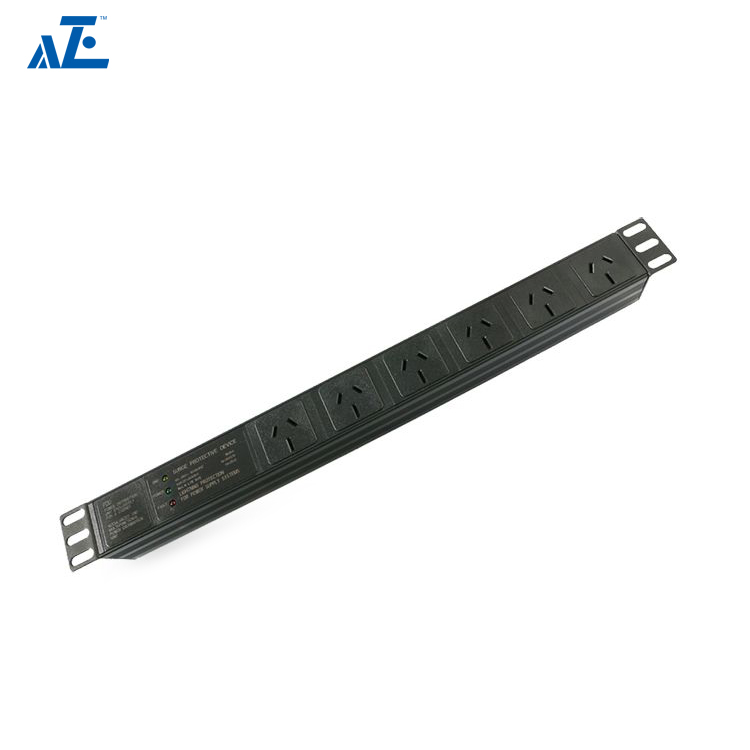 1U Horizontal 19" Rack Mount Australia PDU-Network Cabinet Power Sockets