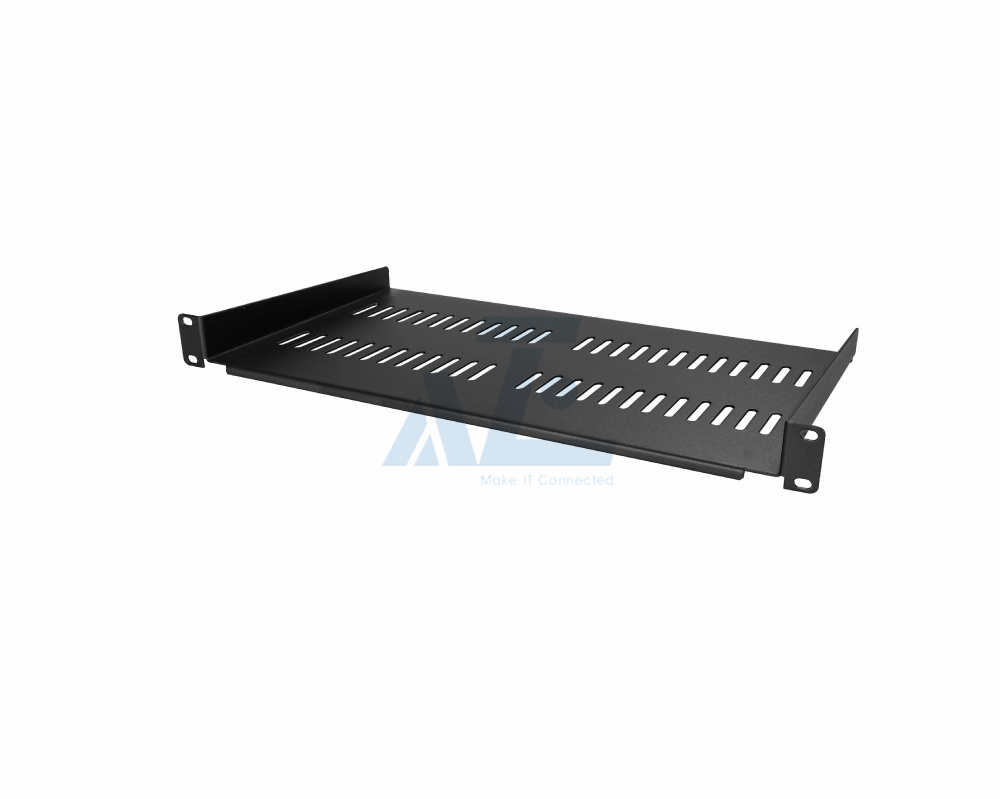 1U 6" Deep Server Rack Shelf - Universal Vented Rack Mount Cantilever Tray