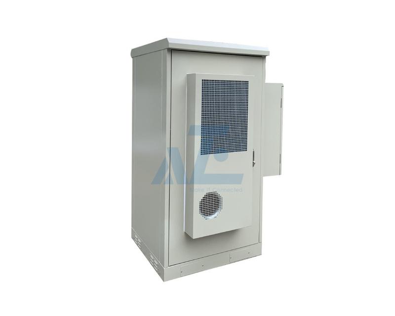 28U NEMA rated Outdoor Aluminum Electrical Enclosure w/ DC48V 1200W Air Conditioner