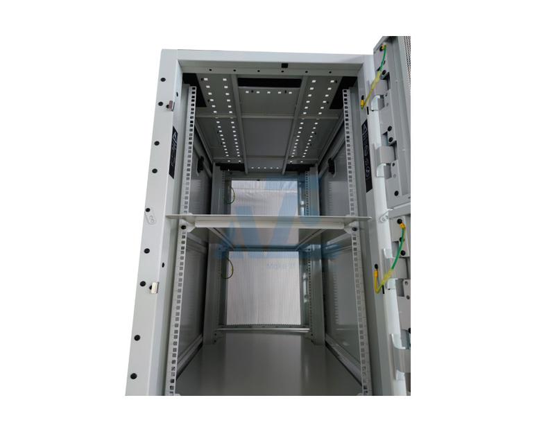 AZE Co-Location Server Cabinet Enclosure, 4-Bay, 48U, White, 2248H x 600W x 1070D mm