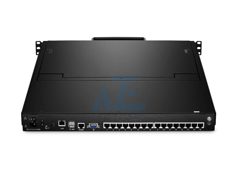17.3" 16 Port CAT5 LCD KVM over IP Switch 1-Local / 1-Remote Access
