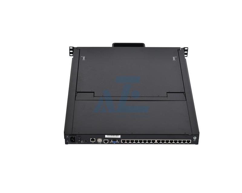 18.5" 16 Port CAT5 LCD KVM over IP Switch 1-Local / 1-Remote Access