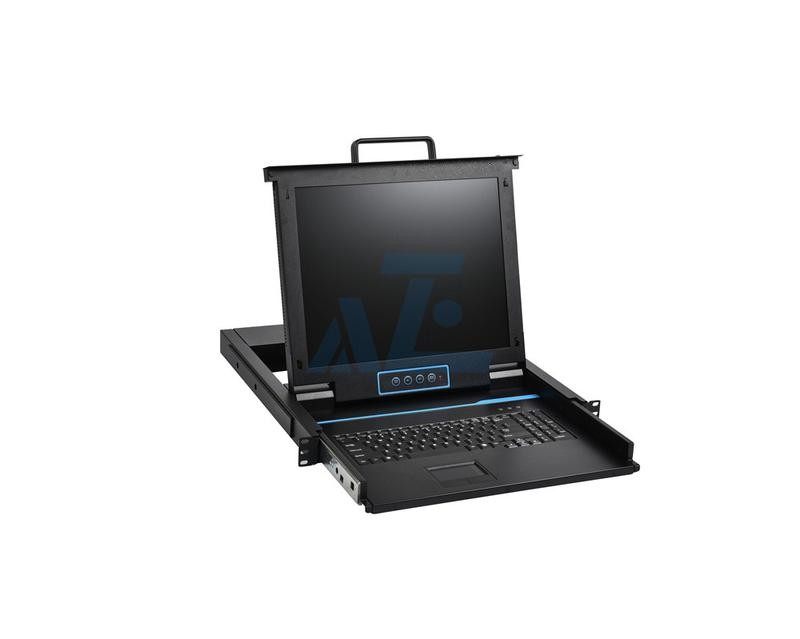 1U Rack Mount 17" HDMI LCD KVM Console