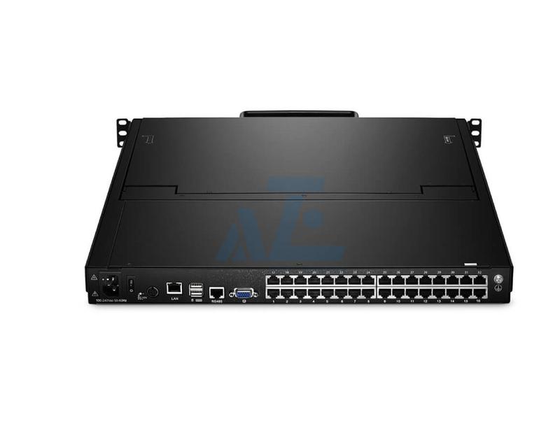 18.5" FHD Widescreen 32 Port CAT5 LCD KVM over IP Switch 1-Local / 1-Remote Access