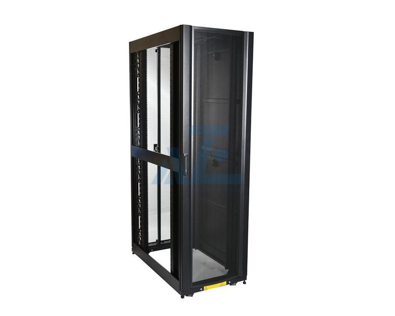 Server Rack Enclosure, 52U, Black, 2436H x 600W x 1070D mm