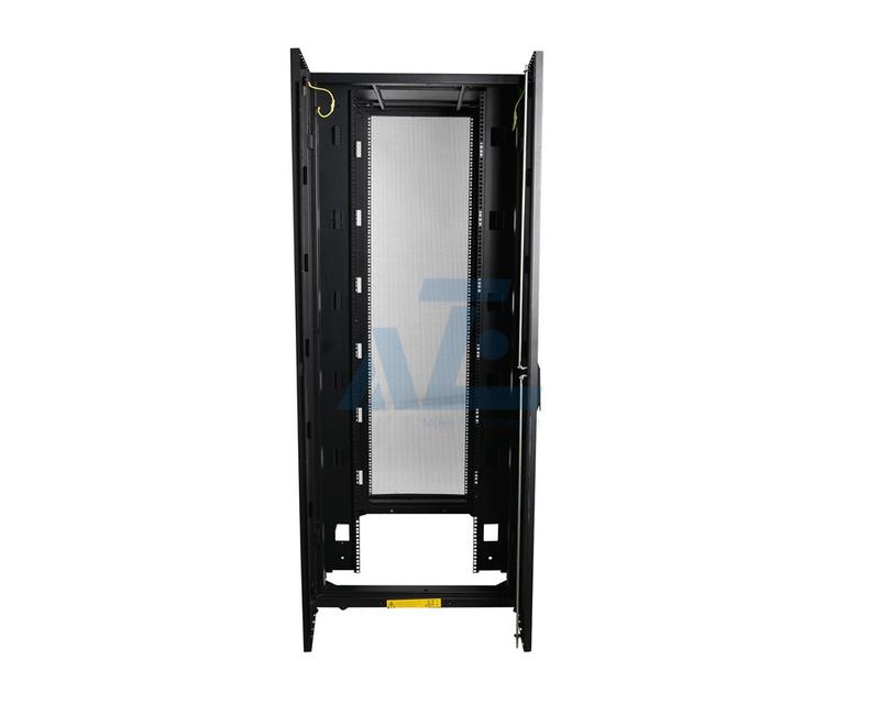 Server Rack Enclosure, 52U, Black, 2436H x 750W x 1070D mm