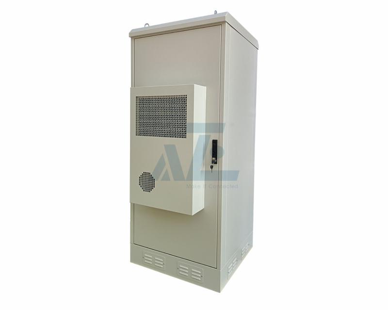 18U Waterproof HVAC Outdoor Electrical Enclosure w/ 1364BTU/H Air Conditioner, IP55, 800W x 800D mm