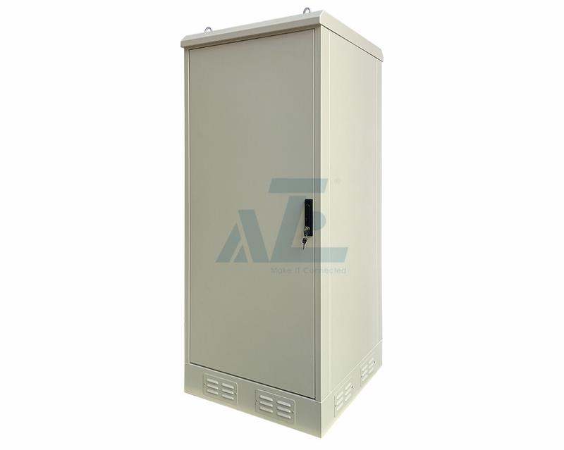 12U Waterproof HVAC Outdoor Electrical Enclosure w/ 1000BTU/H Air Conditioner, IP55, 800W x 800D mm